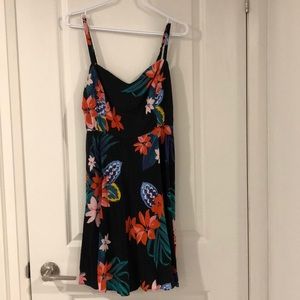Tropical print sundress
